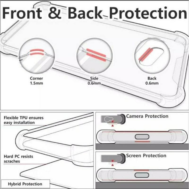 SOFTCASE ANTI CRACK SAMSUNG A02S - A12 - OPPO RENO 5 - OPPO A15 2020 - SAMSUNG A01 - A10 - J2 PRIME