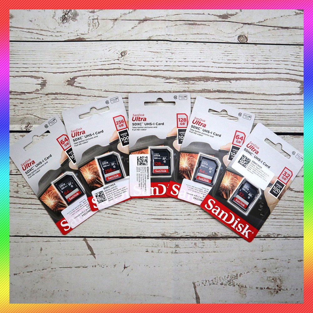 GS8 SanDisk Ultra SDXC UHS-I Class 10 SD Card 100mb/s 64GB - SDSDUNR-64G-GN3IN