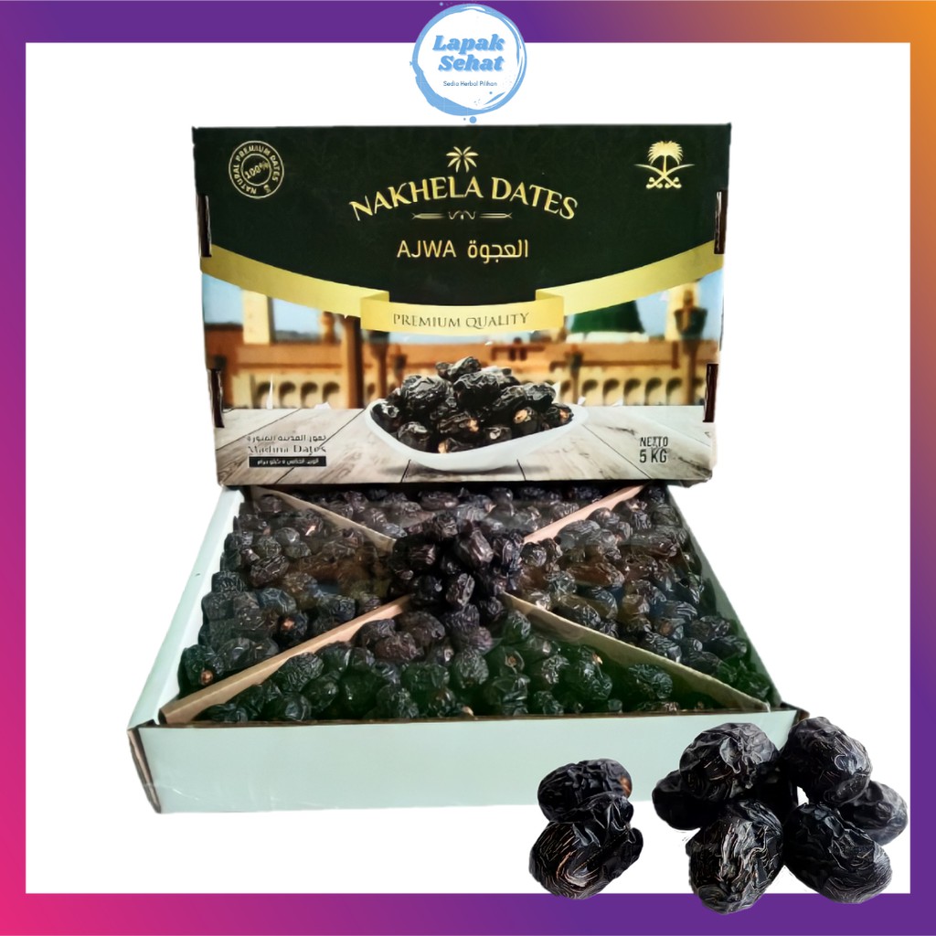 

KUARMA AJWA NABI MADINAH EKSKLUSIF NAKHELA DATES QUALITY PREMIU 5 kg