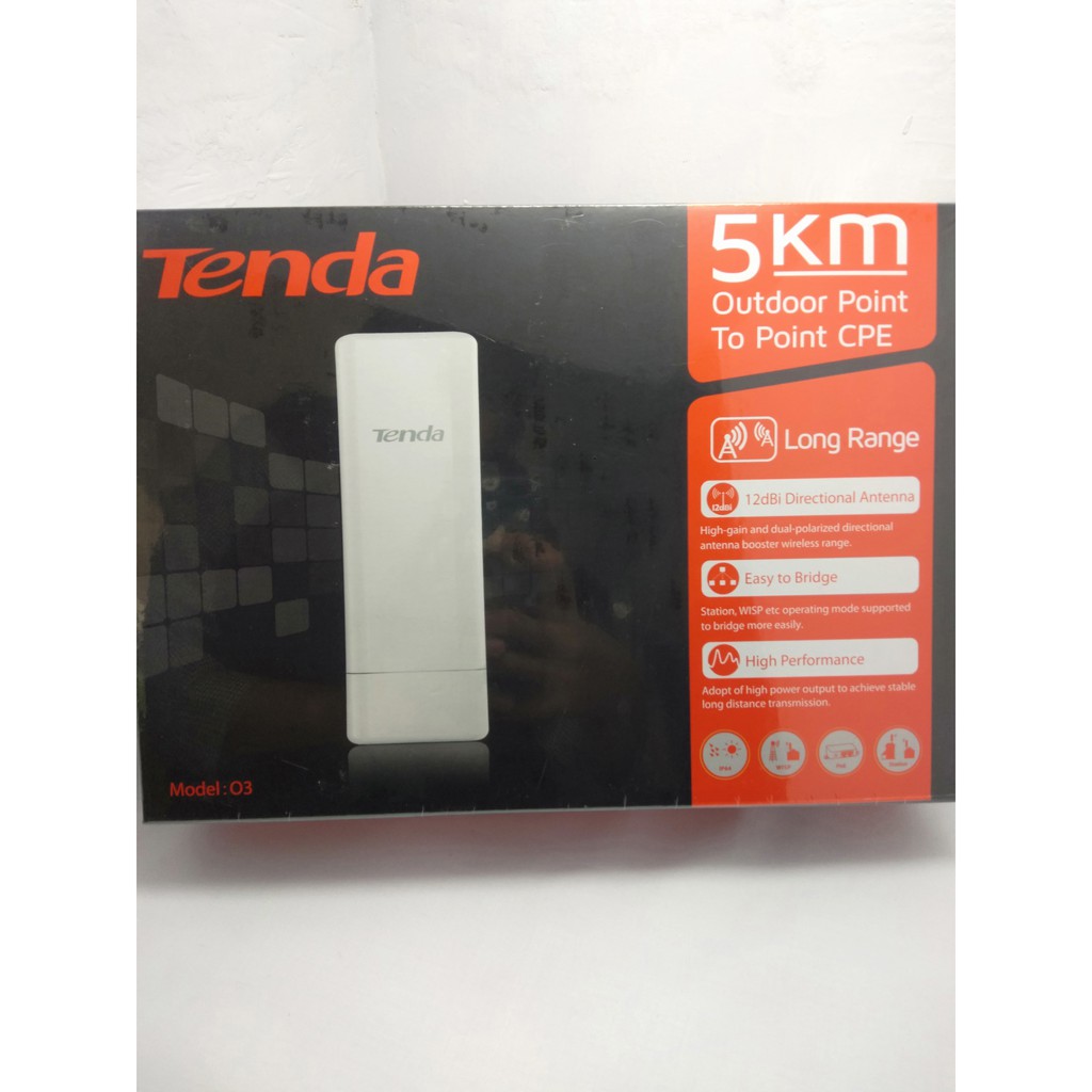 Tenda 5KM CPE03 Outdoor Point Router Wifi 2,4 GHz Wireless