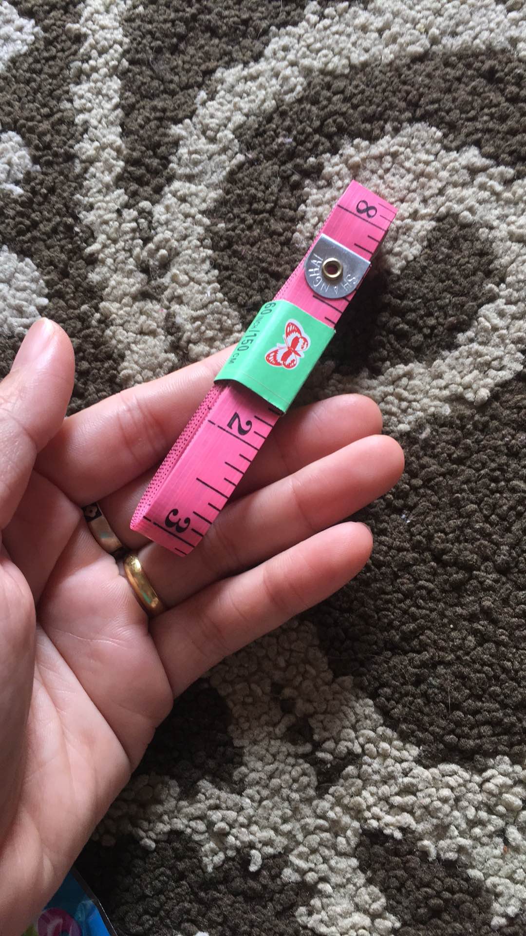 Meteran Kain / Baju / Badan Model Pita 150 Cm Merk Butterfly