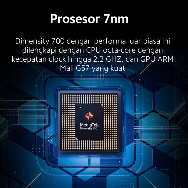 Xiaomi Redmi Note 10 5G (4G/128GB) Dimensity 700, 48MP Triple Kamera, Layar 6.5” 90Hz Chrome Silver-2