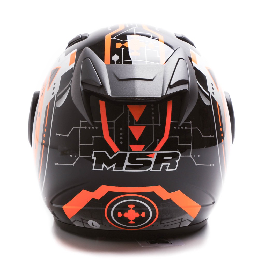 [Helm Dewasa] MSR Helmet Javelin - Cruise - Hitam Oren + Promo Gratis Jaring Helm