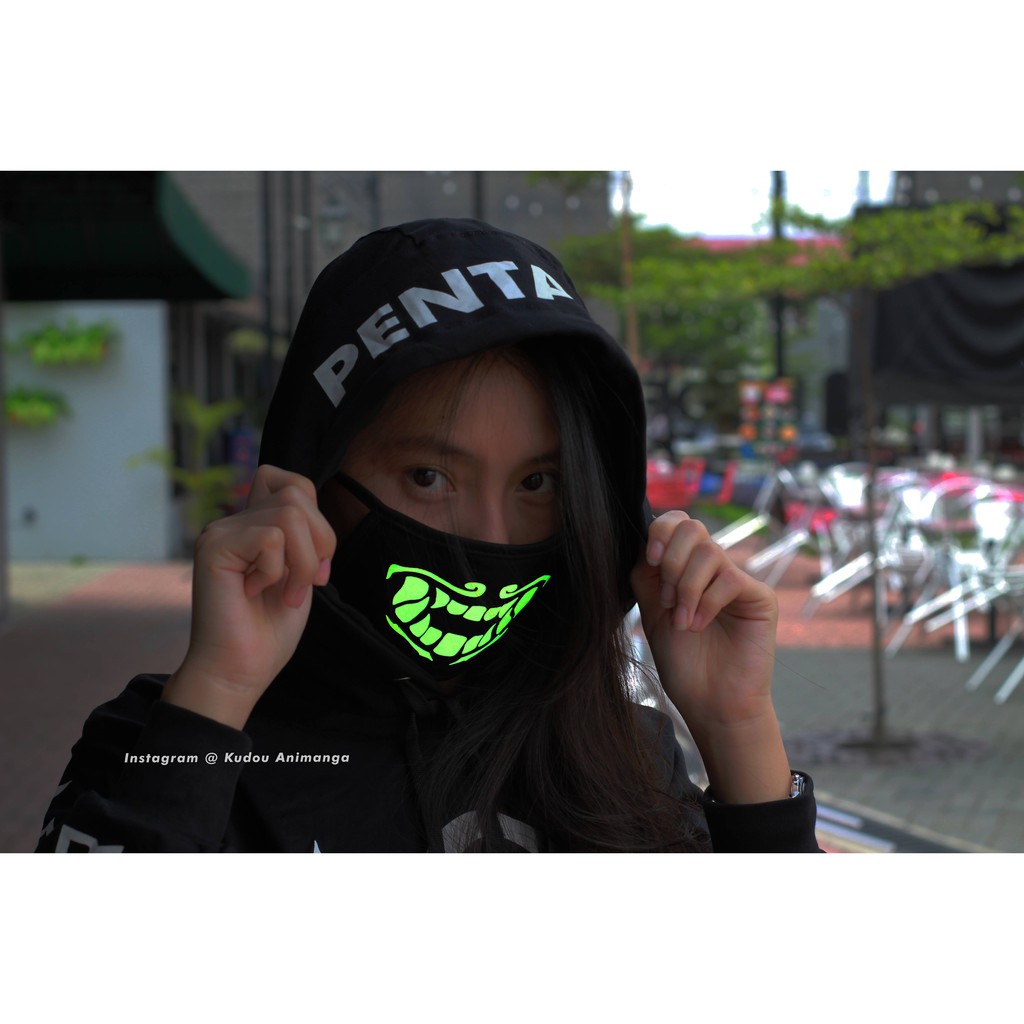 Masker K/DA Akali League of legends LOL Glow In Dark