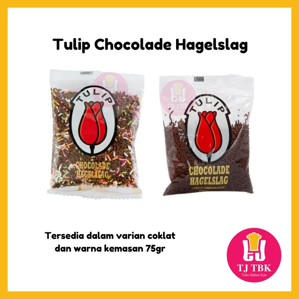 

TULIP Chocolade Hagelslag / Chocolade Hagelslag Warna 75gr