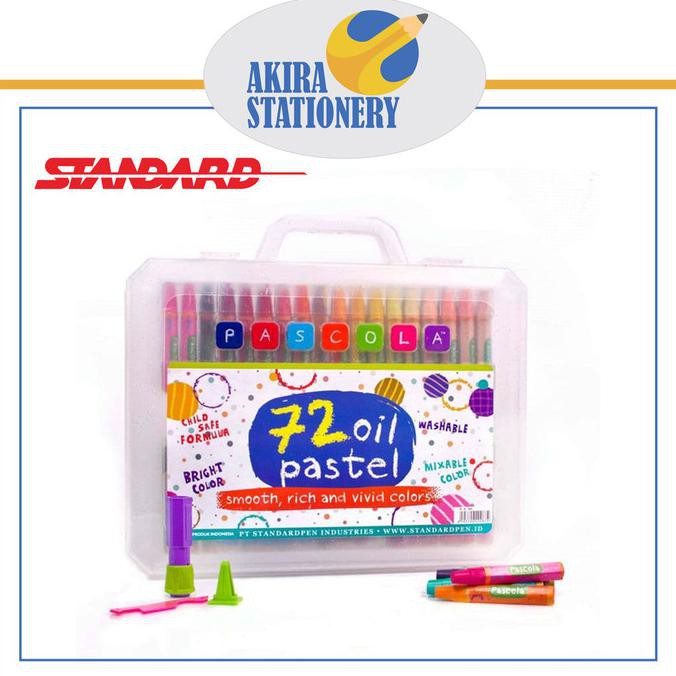 

Ready Stok! Crayon / Oil Pastel Crayon Standard Pascola 72 (72 Warna) Murah