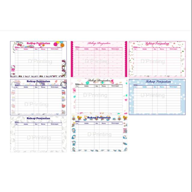 

Buku Rekap Penjualan UK kecil 11cm x 16cm