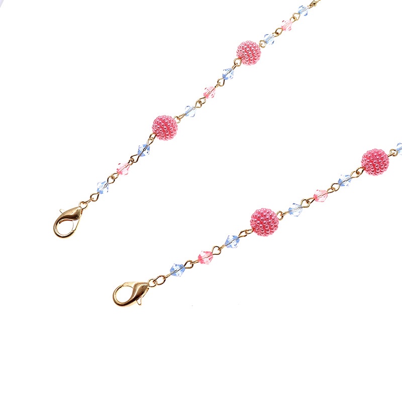 【Ready stock】COD☀️Tali Masker Lanyard Kacamata Heart Shape Bead Necklace Chain Face Mask Rantai Mutiara fashion simple murah COD