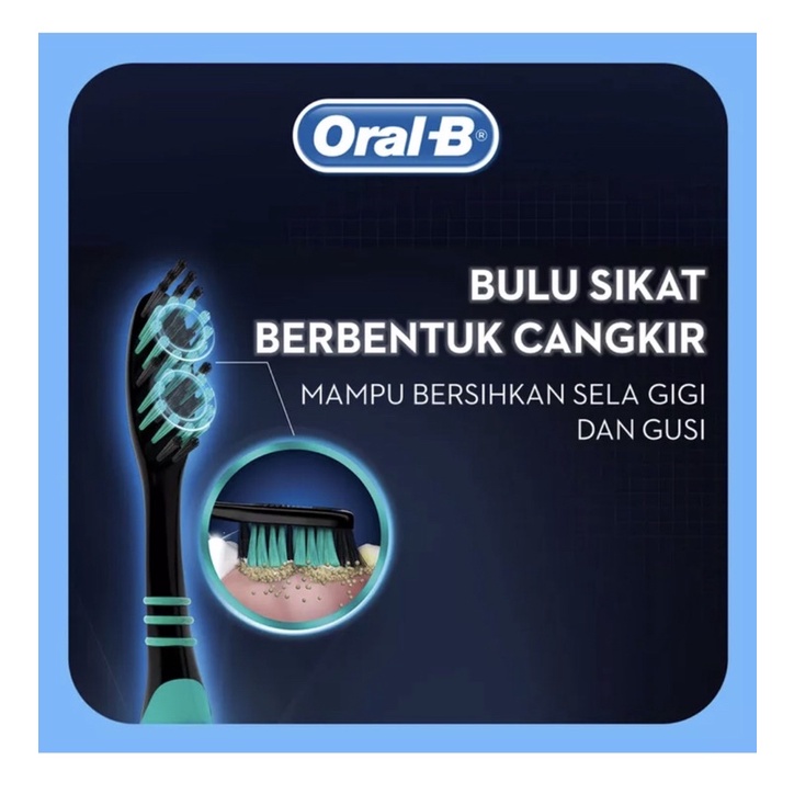 Sikat Gigi Oral-B Clean Black / Soft / Medium