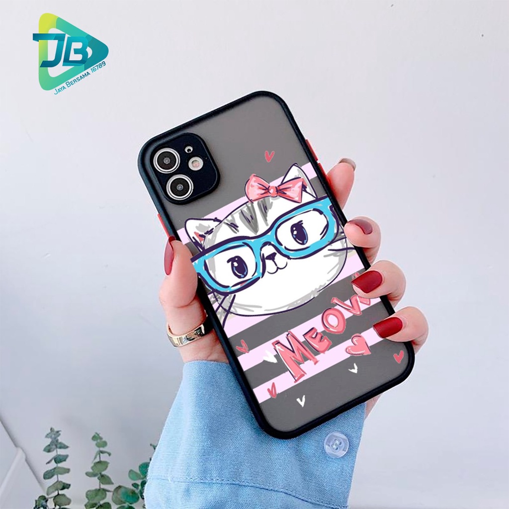 SOFTCASE DOVE CAT CUTE OPPO VIVO SAMSUNG XIAOMI REALME IPHONE ALL TYPE JB4995