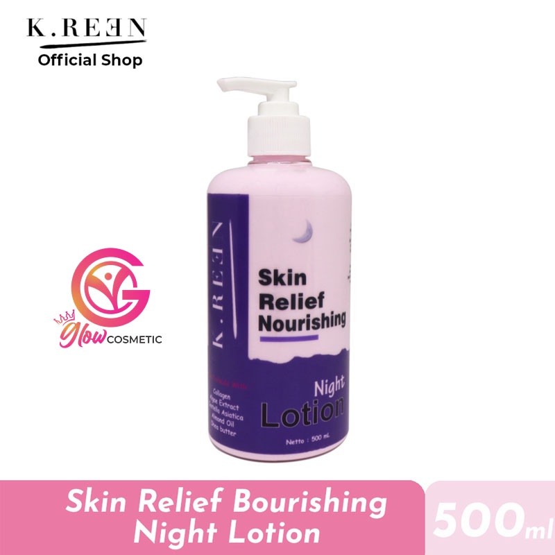 K.REEN SKIN RELIEF NOURISHING NIGHT LOTION 500 ML