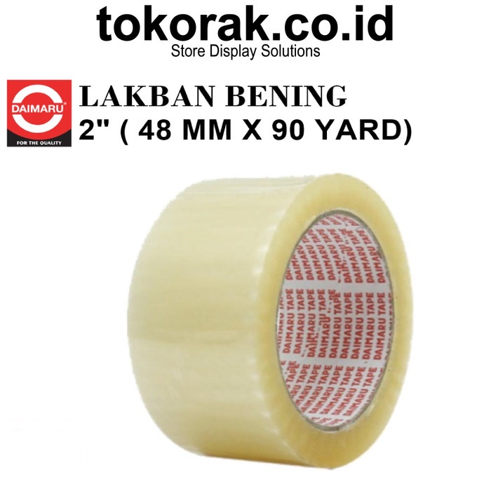 

Eklusif Lakban Bening Daimaru 2 Inch 48 Mm X 90 Yard - Isolatape - Opp Tape Gilaa!!!