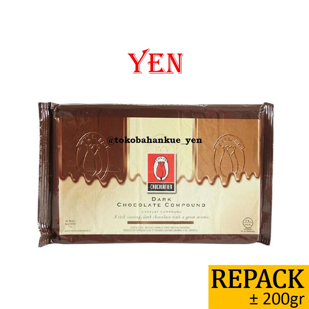 

Tulip Dark Chocolate Compound / DCC / Coklat Batang / Dark Chocolate 【Repack】