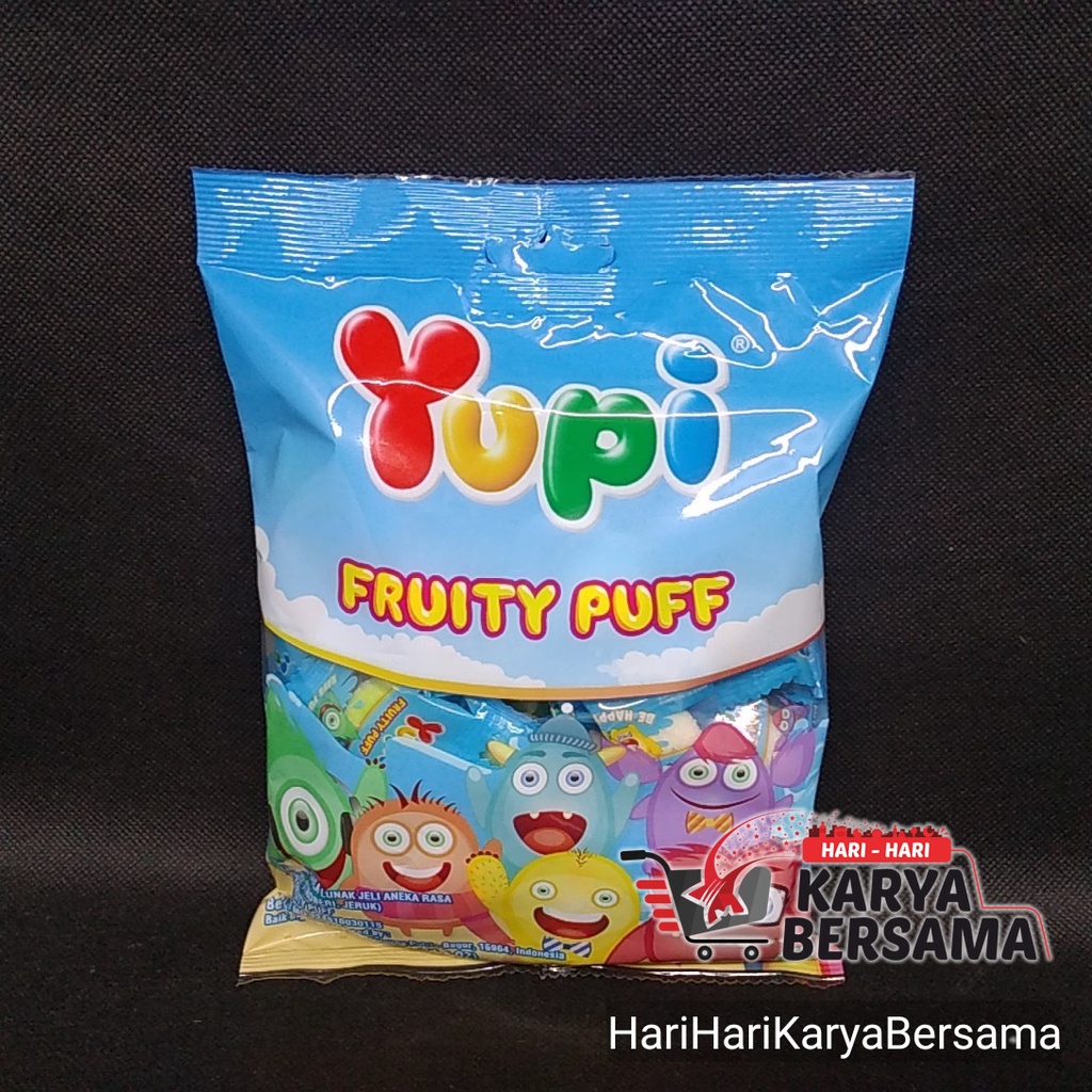 

PERMEN YUPI FRUITY PUFF BAG 120GR