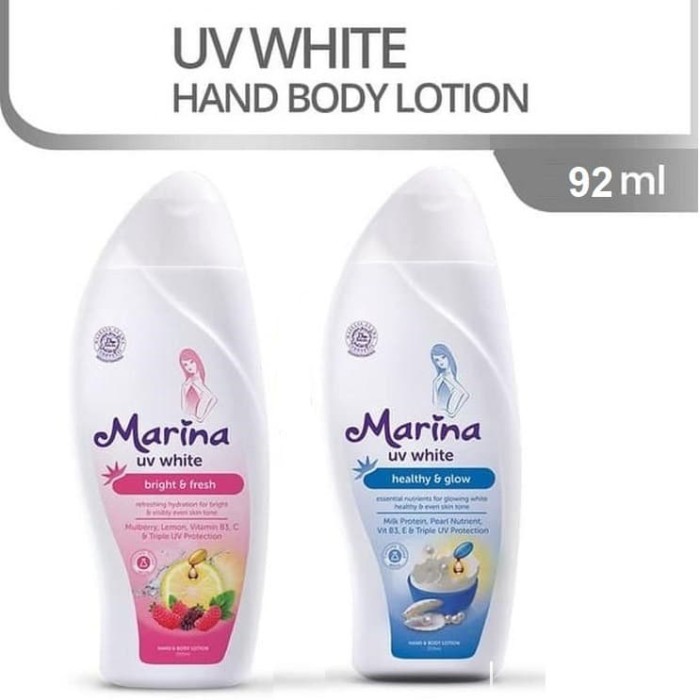 MARINA UV WHITE HAND &amp; BODY LOTION - 92ML