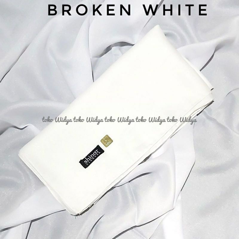 Shinar Glamour Ansania Square  - Jilbab Segiempat Sinar-BROKEN WHITE