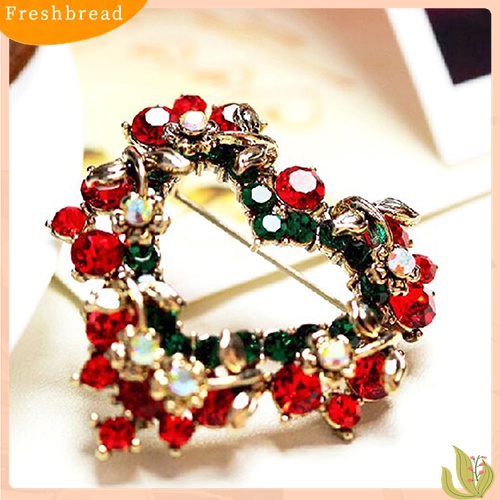 [ TERLARIS]Wedding Party Christmas Lovely Gift Jewelry Rhinestone Enamel Alloy Brooch Pin