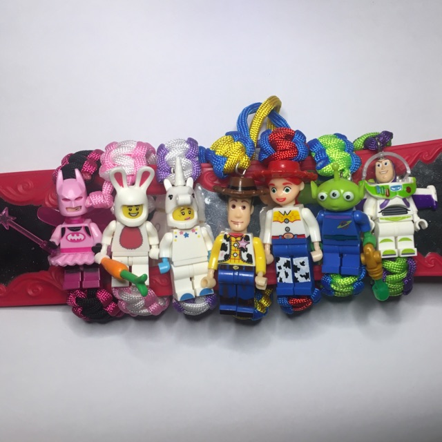 gelang lego toystory bracelet chatacter karaker   unicorn rabbit jessie woody buzz lightyear alien