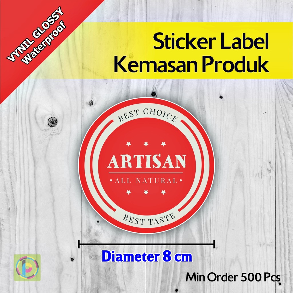 

Cetak Stiker Label Kemasan Produk | Vynil | Diameter 8 cm