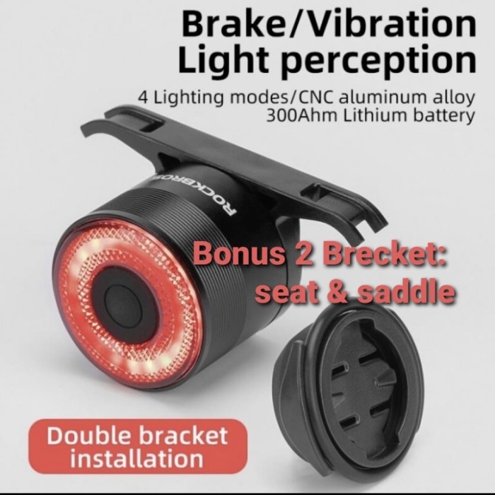 Rockbros Q3 Lampu Sepeda Belakang Smart Brake Bukan Q5