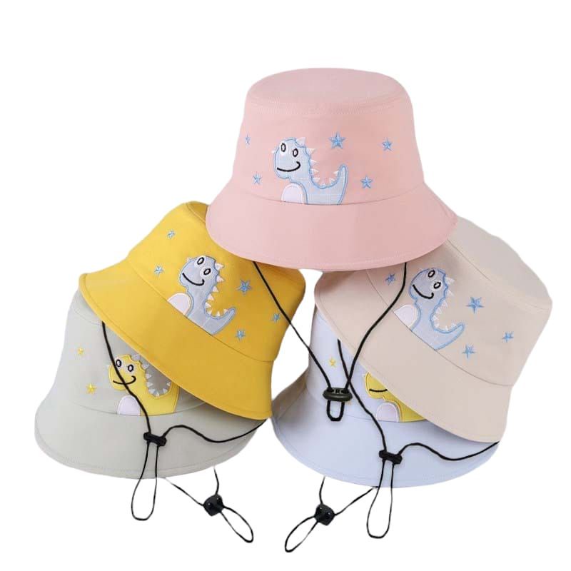 Topi Bucket Bordir Dino Bintang 3 Ada Tali/ Bucket Bordir Anak Laki Laki Perempuan