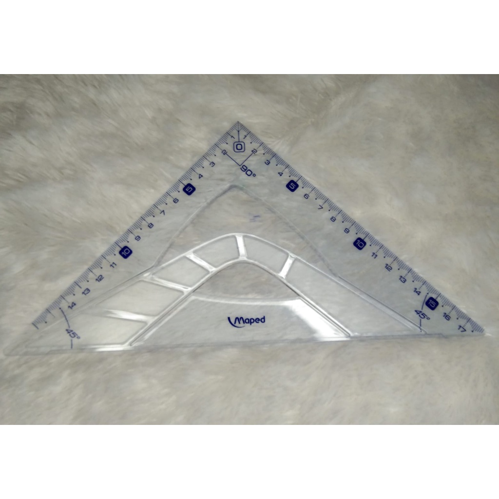 Penggaris geometri maped - penggaris segitiga - penggaris segitiga graphic 26 cm - sudut 45 derajat