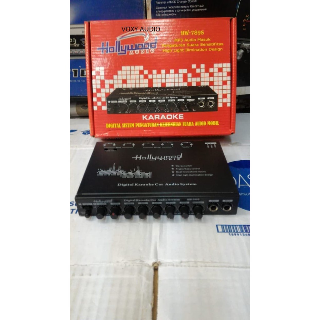 Pre Amp Karaoke Parametrik Mobil Hollywood HW 789S
