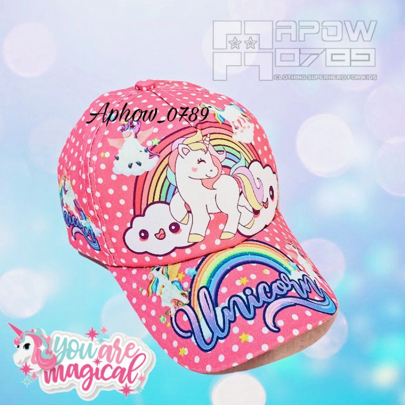 PDF tas slempang anak perempuan unicorn anti air topi anak perempuan unicorn paket 2in1 waistbag anak unicorn topi polkadot terbaru 2022