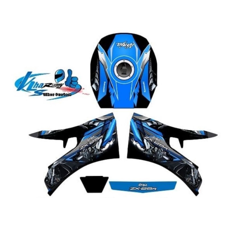 Decal helm full face motif kawasaki Zx 25r
