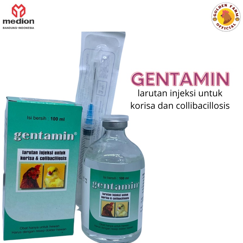 Obat Ayam Gentamin 100 Ml Medion