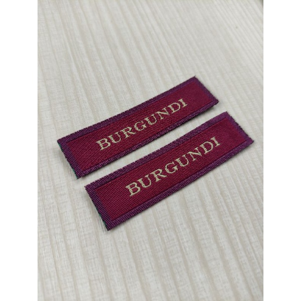 Label baju hijab lem ditempel tanpa dijahit