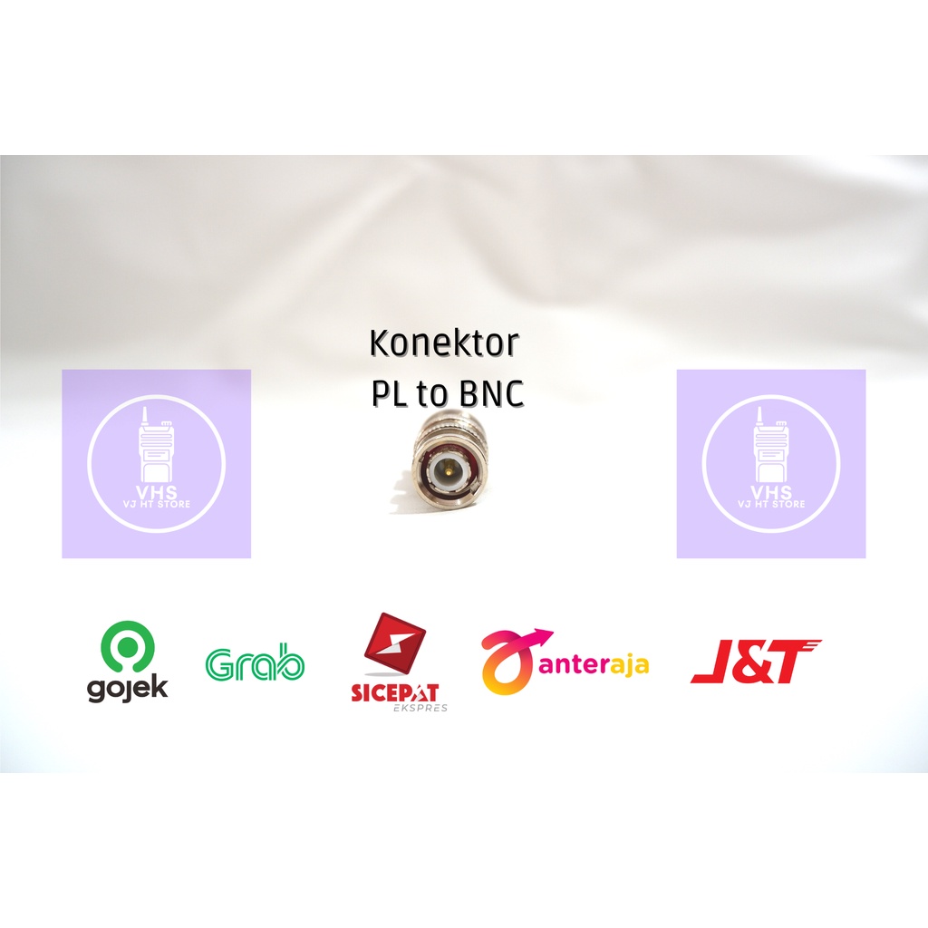 Konektor BNC untuk sambungan HT