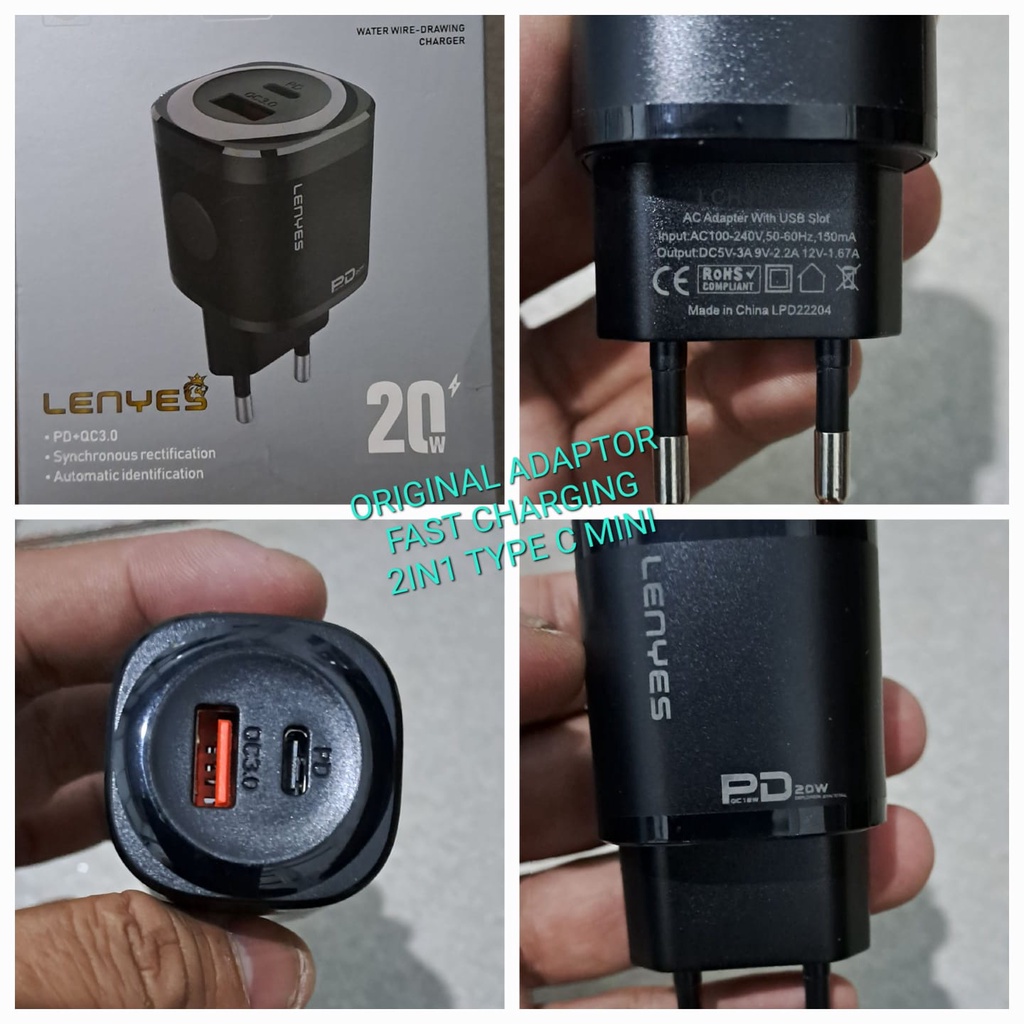 J447 ADAPTOR FAST CHARGING 2IN1 TYPE C DAN PD QC 3.0 MINI 3A UNIVERSAL BATOK CHARGER USB TIPE A FAST CHARGING ADAPTOR ASLI VOOC TIPE HP CAS CASAN TRAVEL FLASH CHARGE QUICK QUALCOM ADAPTER ADAPTIVE KABEL DATA HANDPHONE QUALLCOM VOLT GET TC POWER SMART