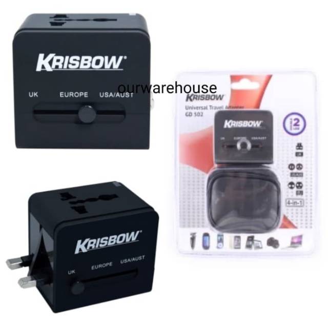 Krisbow - universal travel adaptor