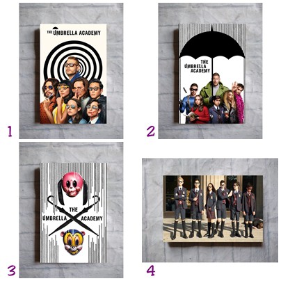 Poster The Umbrella Academy film serial tv series season hiasan dinding kayu dekorasi rumah