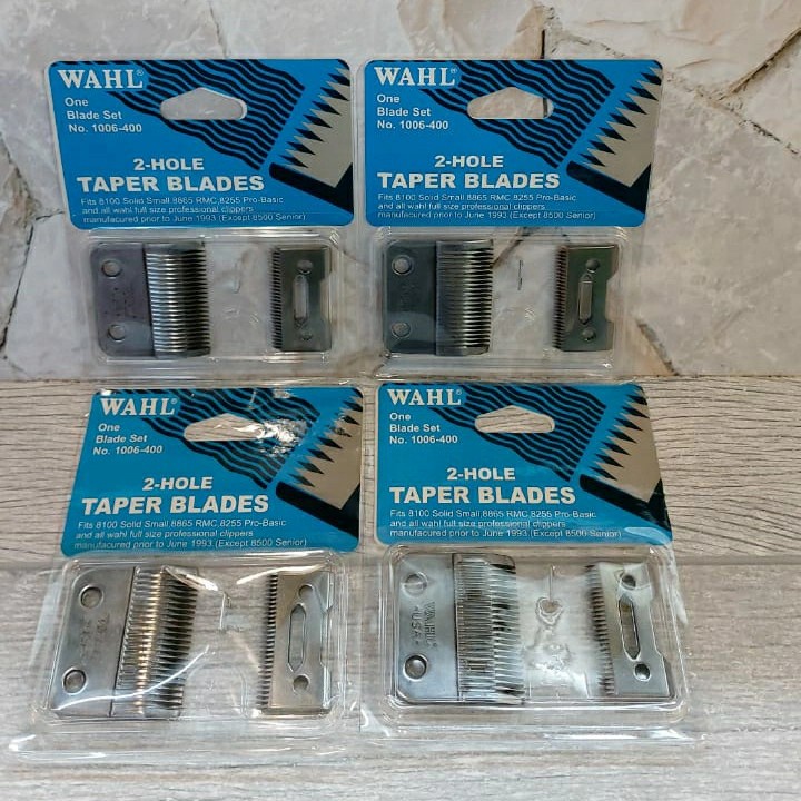 Promo!!! Mata Pisau Cukur WHAEL 2-Hole Taper Blades 2 Lubang Stainless Steel Berkualitas Terbaik