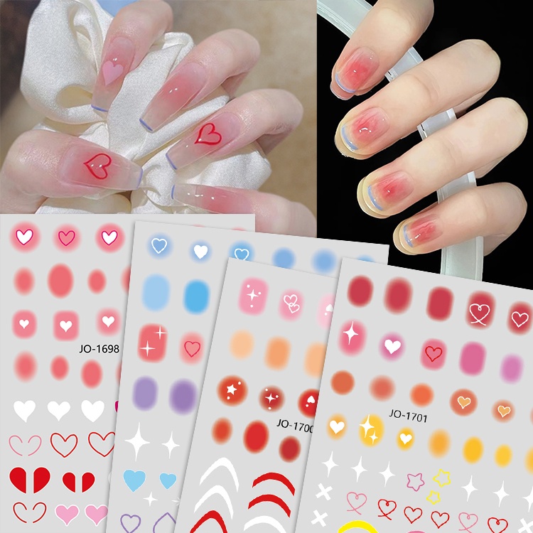 Pretty stiker blash on/sticker nail art/sticker motif blash on/stiker kuku/T1696-T1707