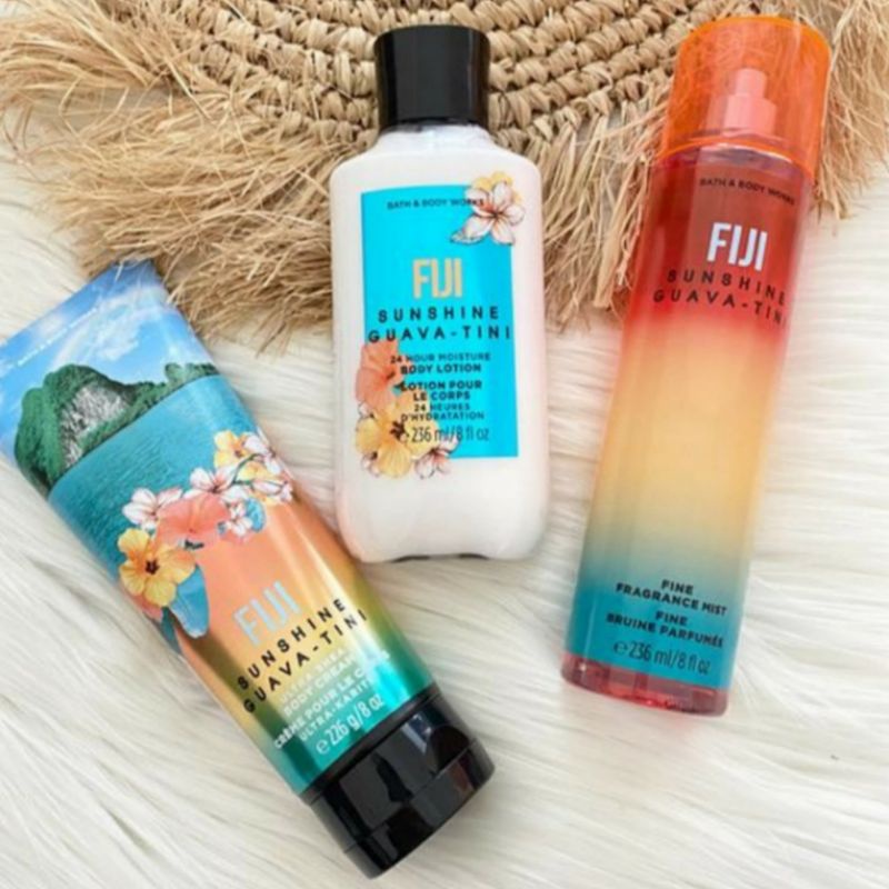 BATH &amp; BODY WORKS BBW FIJI SUNSHINE GUAVA TINI SERIES MIST LOTION SHOWER GEL BODY CREAM HAND CREAM SHOWER GEL BODY CREAM LOTION MIST WASH WALLFLOWER ROOMSPRAY SCENTPORTABLE GENTLE GEL DEEP CLEANSING GENTLE FOAMING CREAMY LUXE