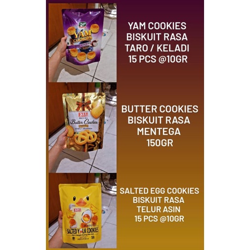 

EVER DELICIOUS BISKUIT MENTEGA TELUR ASIN KELADI SALTED EGG YAM BUTTER HALAL