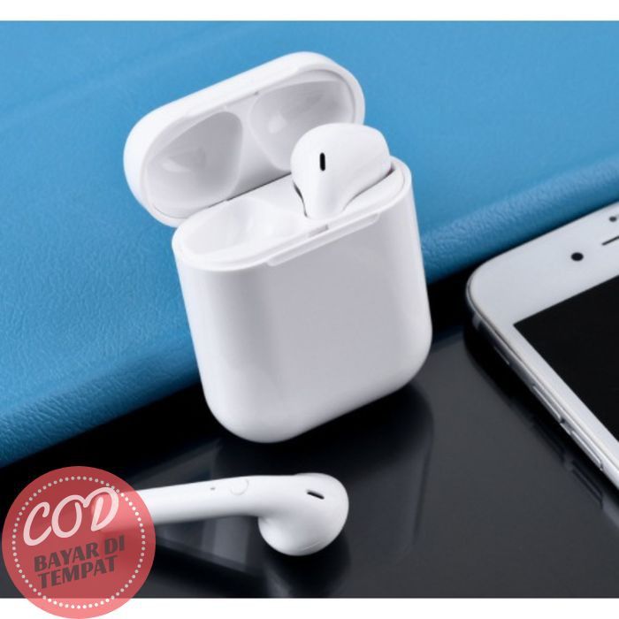 Jual Earphone i12 TWS Wireless Bluetooth HiFi Warna Warni untuk Olahraga inPoods12 Ready Stok
