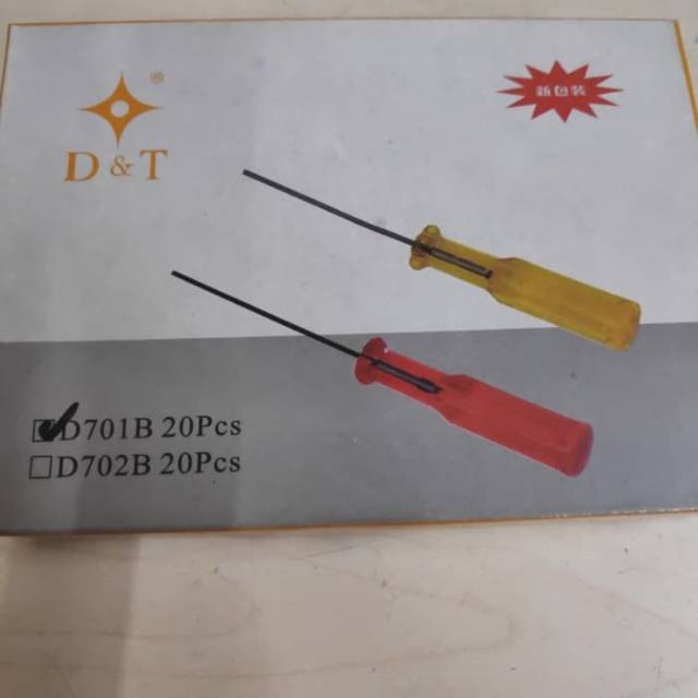 Obeng / screwdriver Bulat D&amp;T Kuning 1.6mm