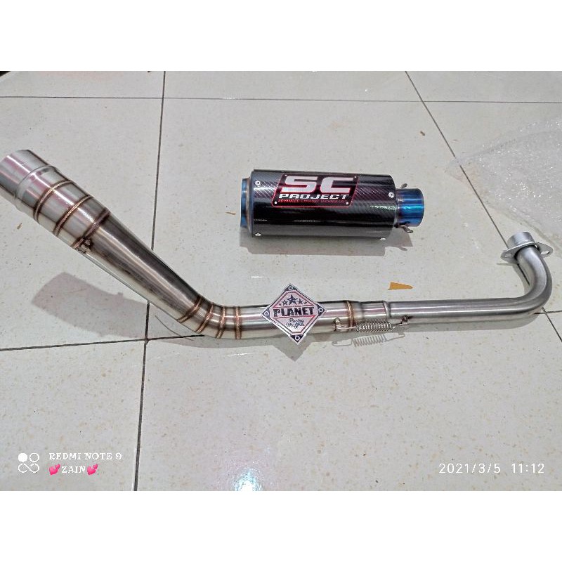 KNALPOT SUPRA 125 KNALPOT RACING SUPRA 125 SC PROJECT