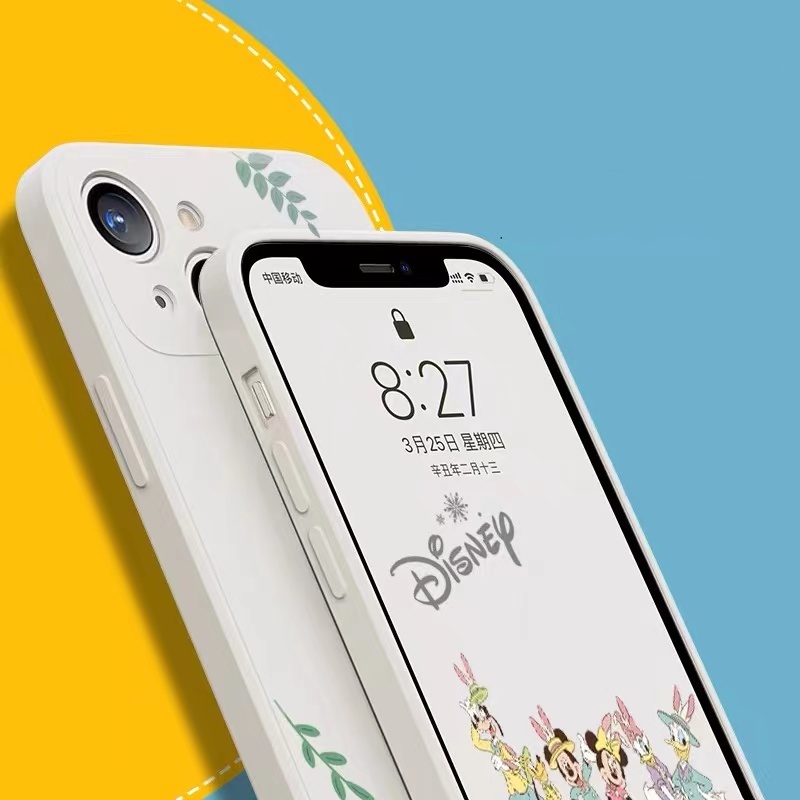 Soft Case Motif Kartun Mickey Dengan Tali Tangan Untuk Iphone 13 12 11 Pro Max X Xs Max Xr 7 8 Plus Se2020 case iphone couple