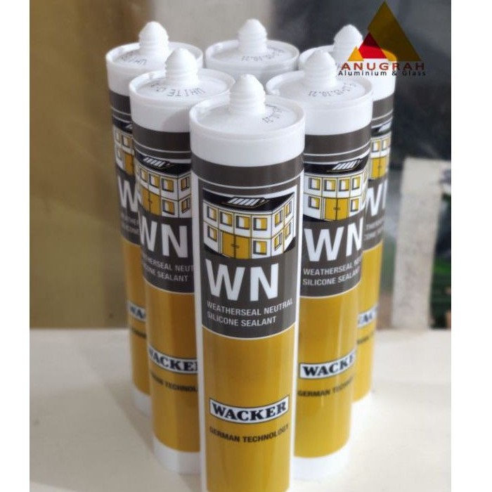 

Lem Silicone Sealant Wacker WN Weather Seal BLACK WHITE 300ml