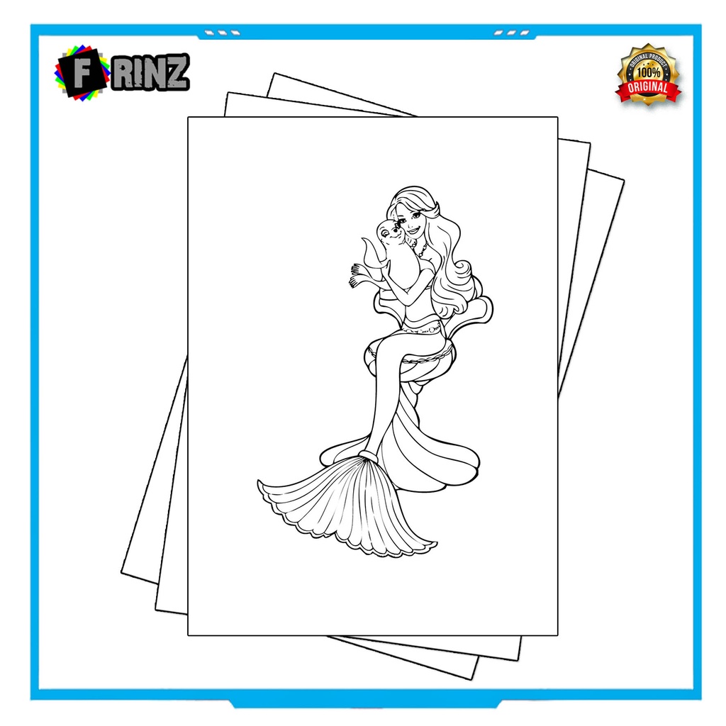 Gambar Sketsa Mewarnai ~ 01 . Barbie Part 1 / Seketsa Lukis / Drawing Sketch / Menggambar-17