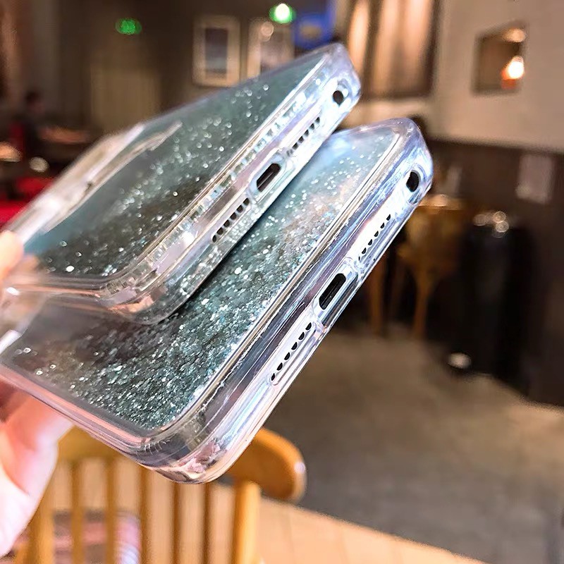 Oppo R9 R11 Plus R15 A59 A57 A83 F5 F7 A3S F9 K1 F11 Pro A12 Realme 5 C2 C3 Whale Glitter Liquid Bling Clear Soft Case-7