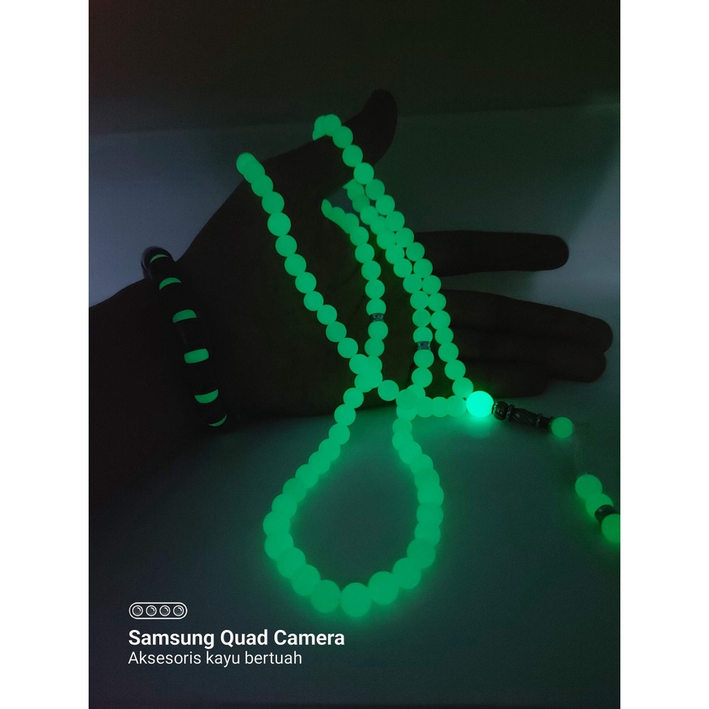 TASBIH batu pospor asli batu alam bonus gelang