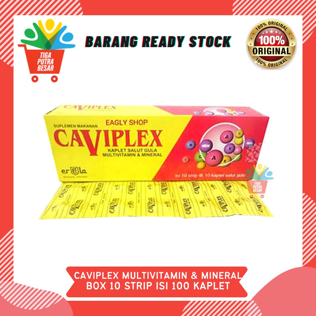 CAVIPLEX MULTIVITAMIN &amp; MINERAL BOX 10 STRIP 100 KAPLET