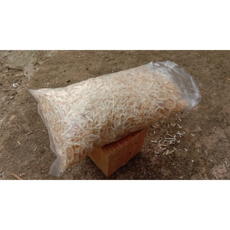 Serbuk kayu limbah serutan kayu