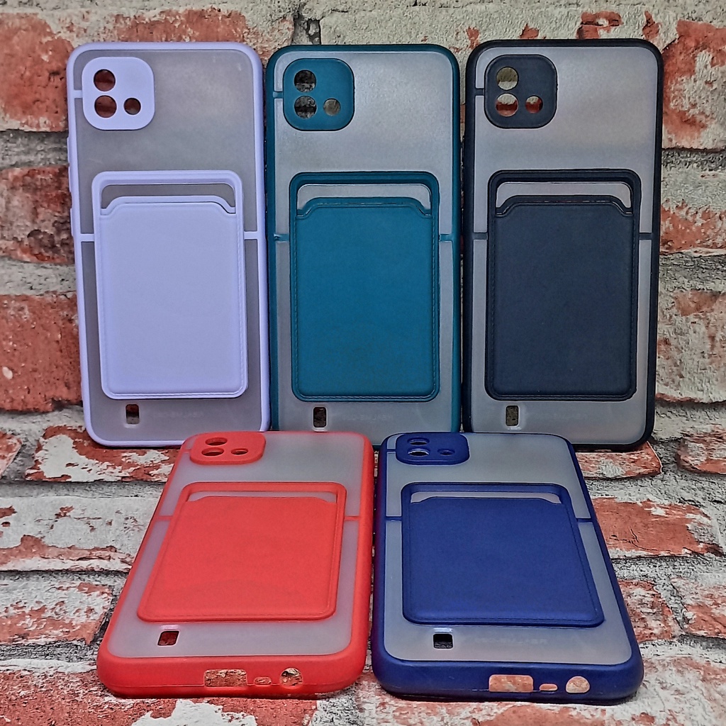 Casing Realme C11 2021 RMX3231 Fuze Case Card Pocket Camera Protection Realme C20 RMX3061